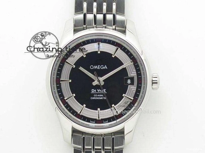0120 Planet Ocean Master Chronometer Chrono DLC OM 1:1 Best Edition Black Dial On Nylon Strap A Chic 8103